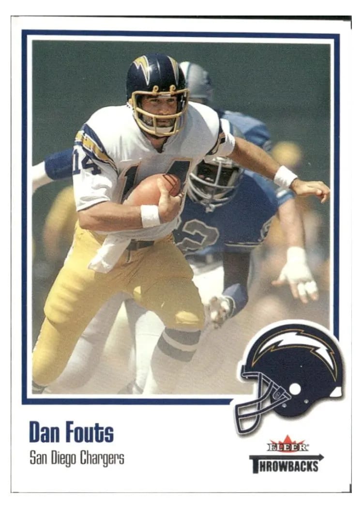 2002 Fleer Throwbacks Dan Fouts #37 card