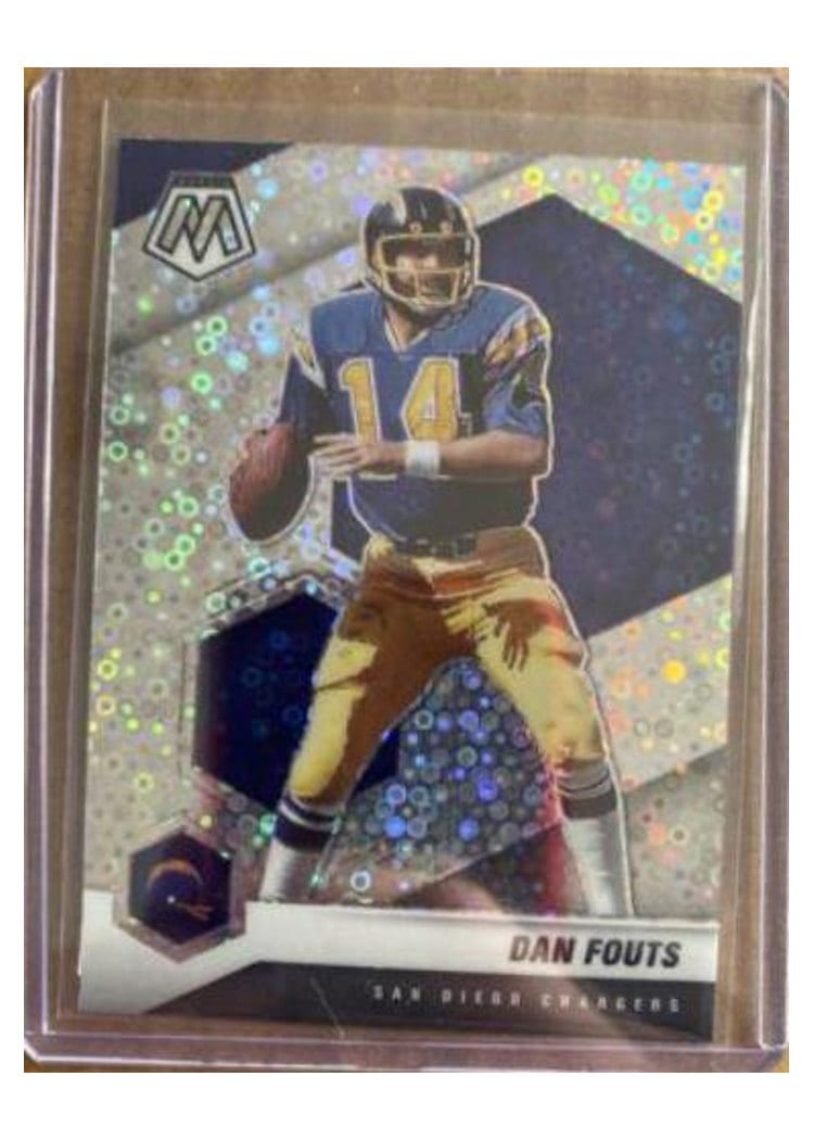 2021 Panini Mosaic Base Set Dan Fouts No Huddle Silver Mosaic #112 card