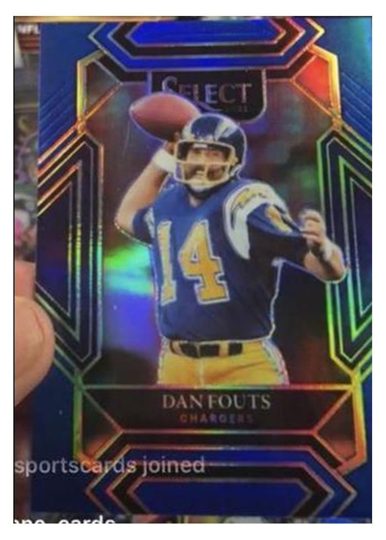 2021 Panini Select Base Set Dan Fouts Blue #242 card