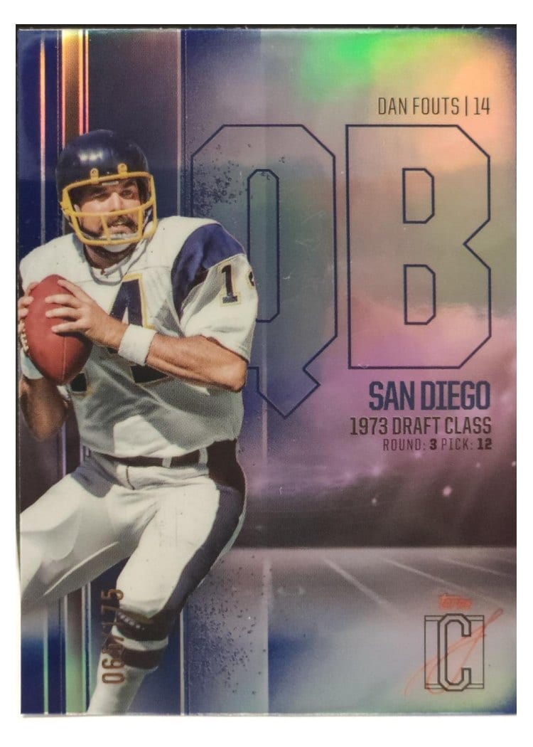 2024 Topps Signature Class Base Chrome Variation Dan Fouts #BCV-52 card
