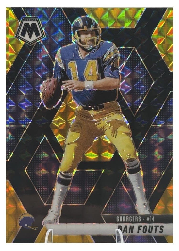 2025 Panini Mosaic Base Set Dan Fouts Choice Black Gold #93 card