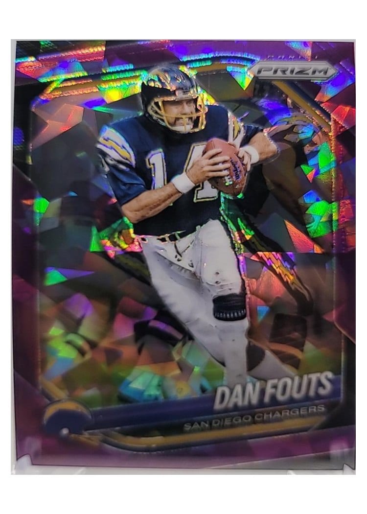 2025 Panini Prizm Base Set Dan Fouts Purple Ice #89 card