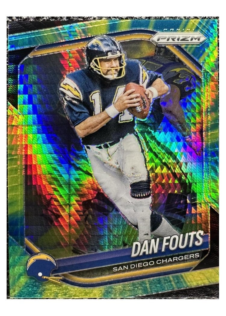 2025 Panini Prizm Base Set Dan Fouts Hyper #89 card