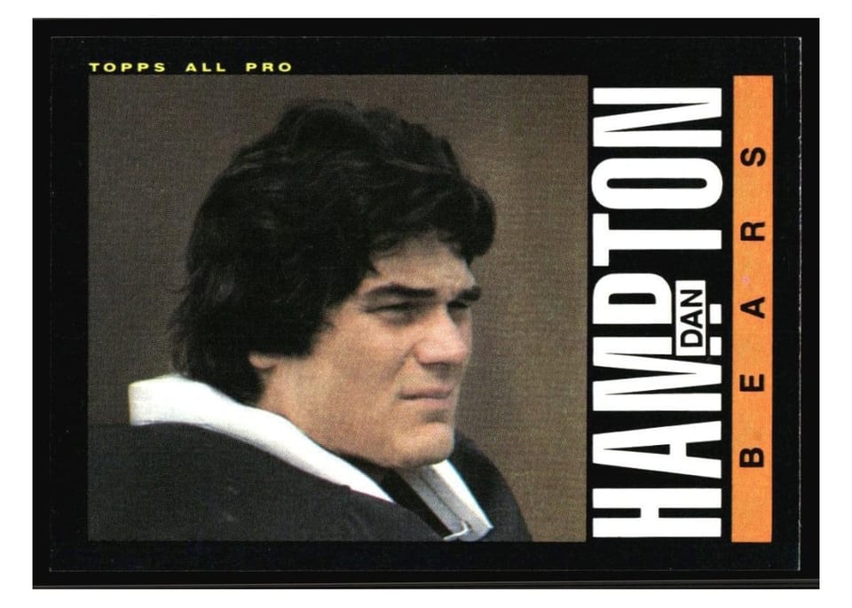 1985 Topps Dan Hampton #30 card