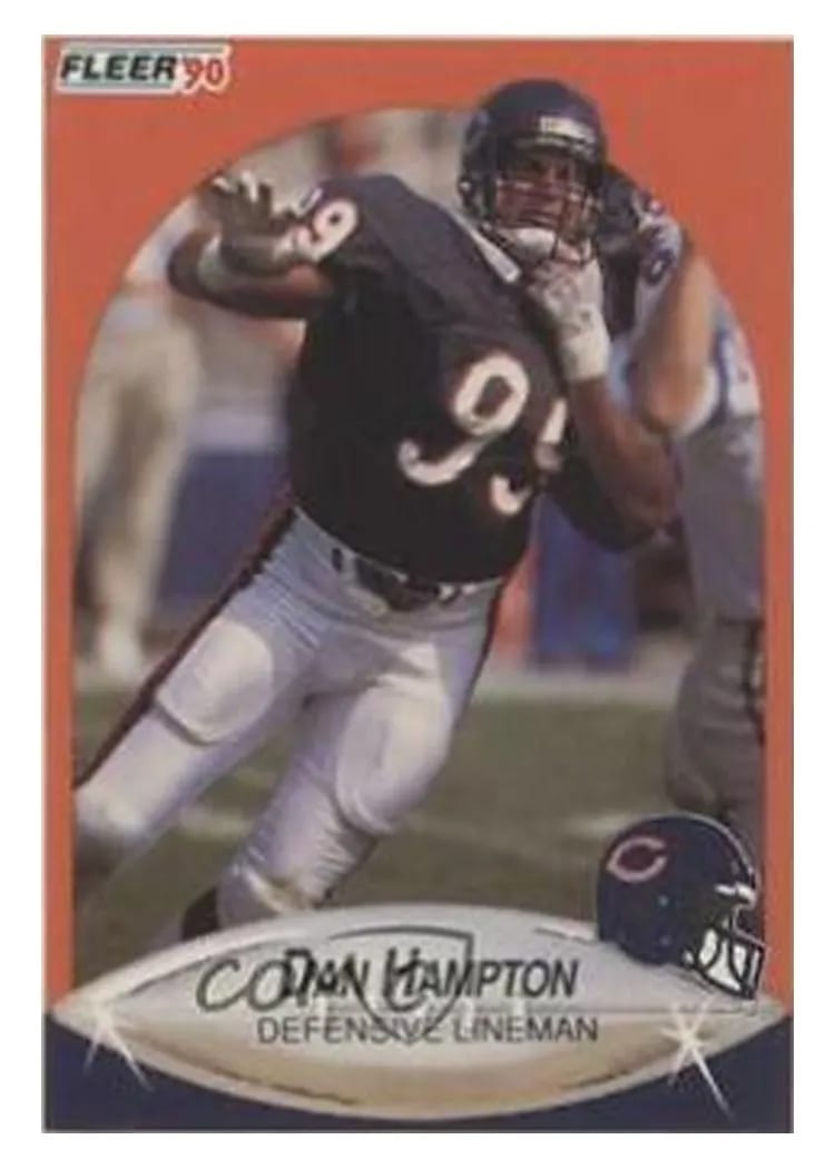 1990 Fleer Update Dan Hampton #U-112 card