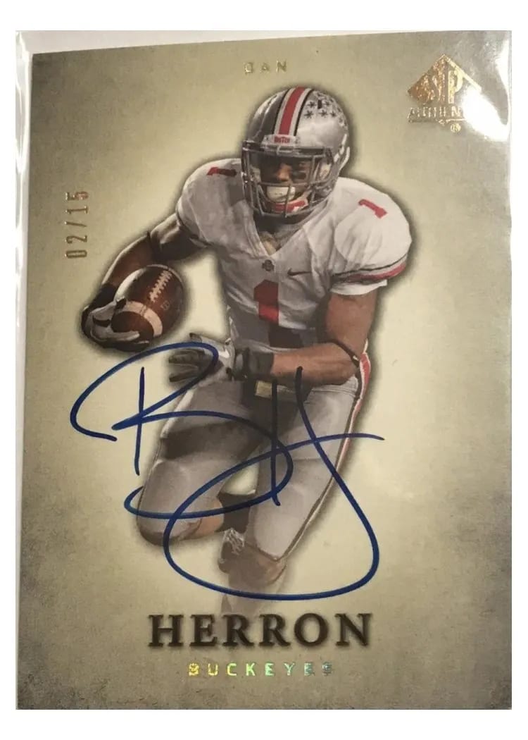 2012 SP Authentic Dan Herron #27 card