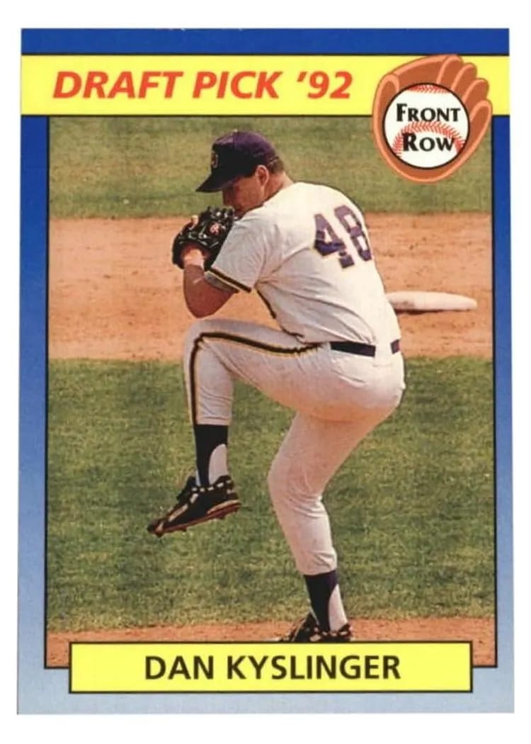 1992 Front Row Draft Picks Dan Kyslinger #95 card