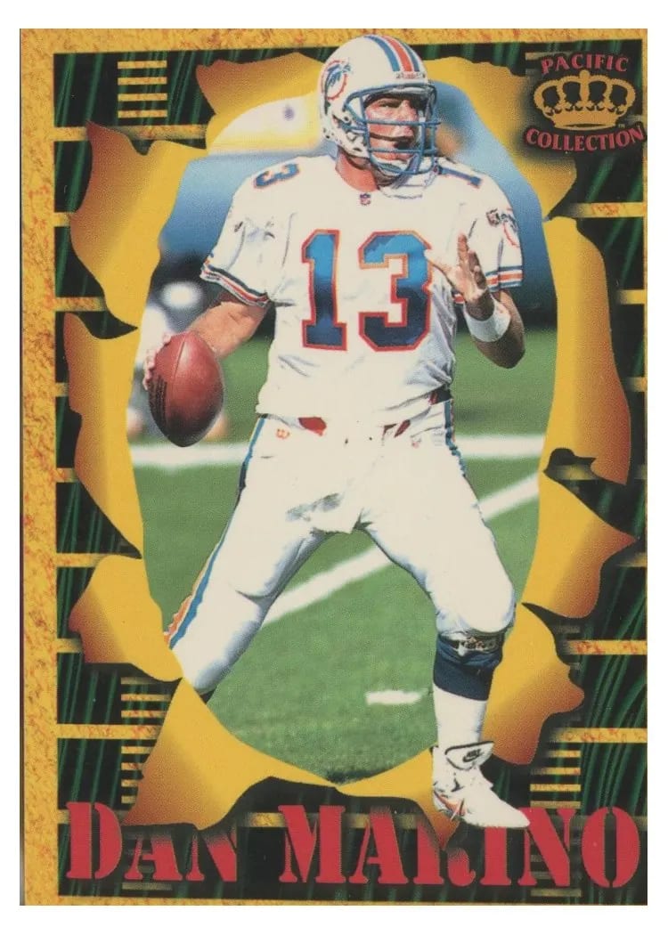 1996 Pacific Invincible Smash Mouth Dan Marino #SM93 card