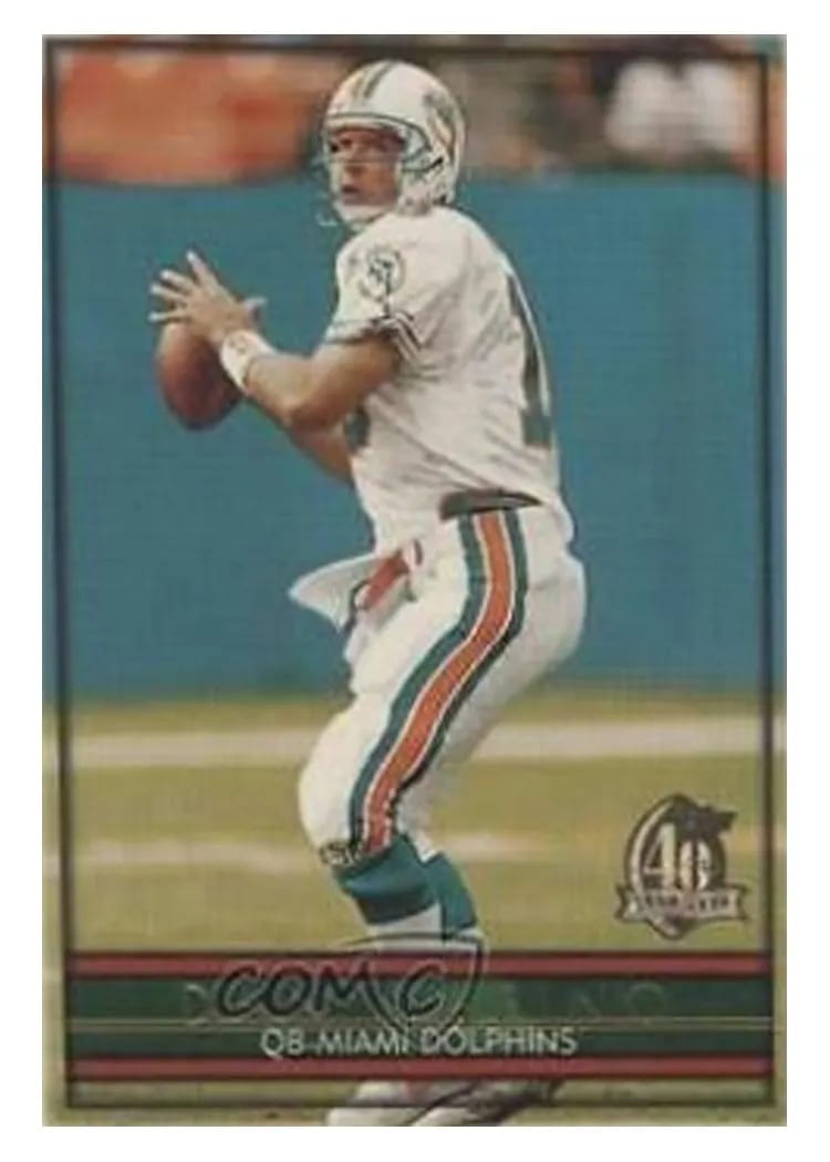 1996 Topps Dan Marino #390 card