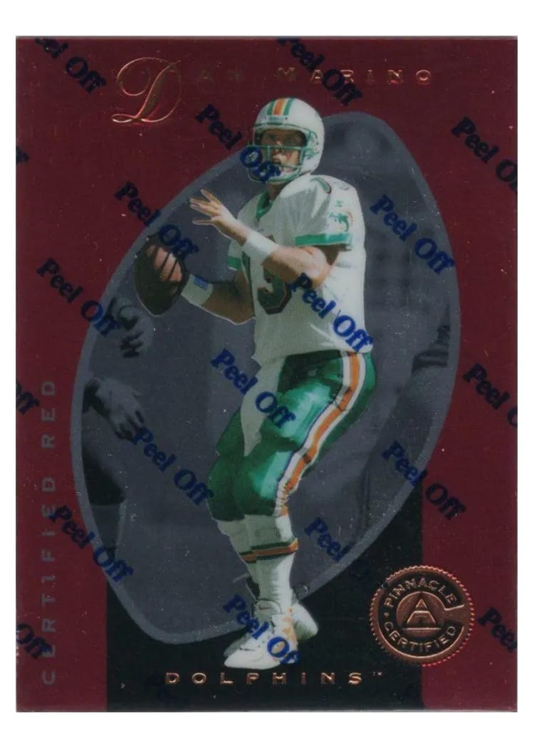 1997 Pinnacle Certified Dan Marino #2 card