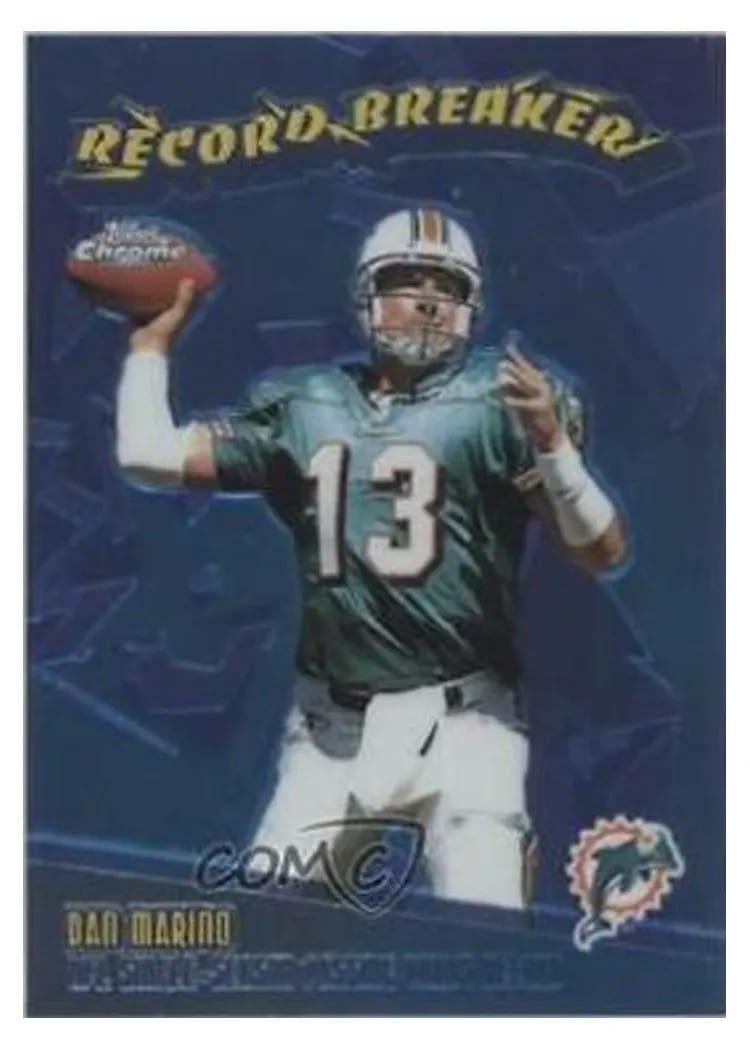 2003 Topps Chrome Record Breakers Dan Marino #RB7 card