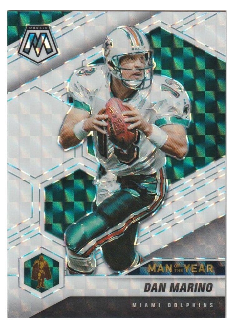 2021 Panini Mosaic Base Set Dan Marino White Mosaic #278 card