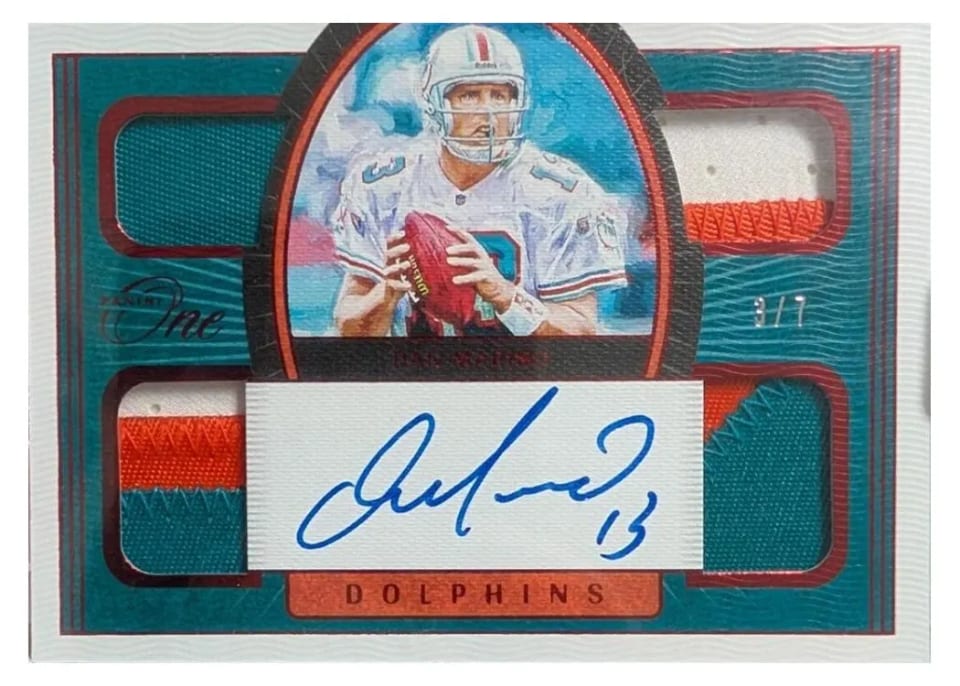 2021 Panini One Dan Marino Autograph #57 card