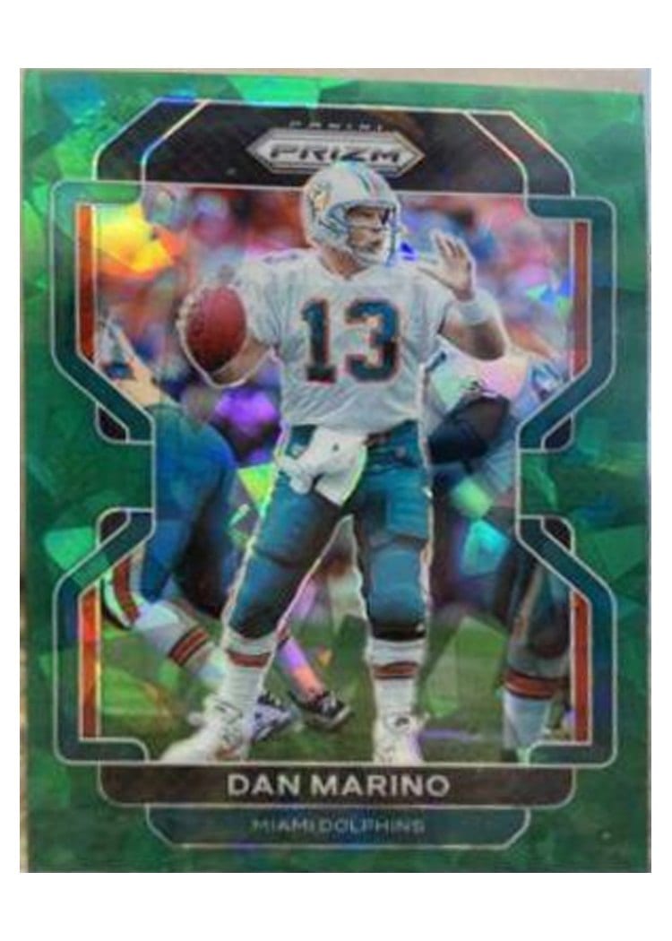 2021 Panini Prizm Base Set Dan Marino Green Ice Prizm #112 card