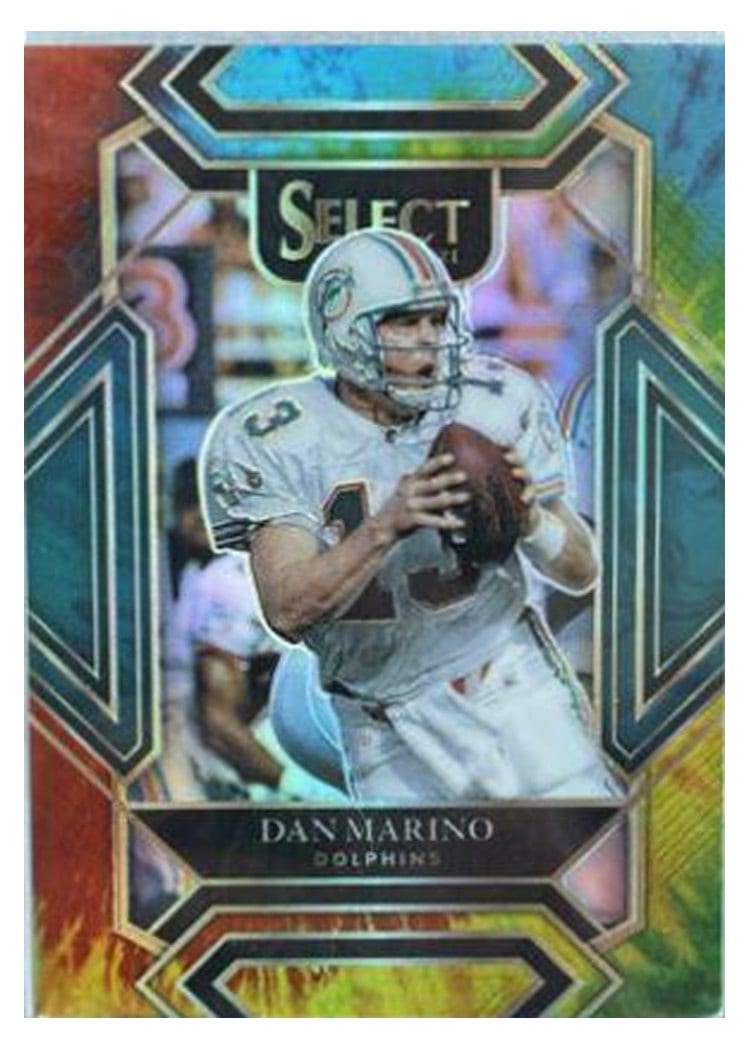 2021 Panini Select Base Set Dan Marino Tie Dye #235 card