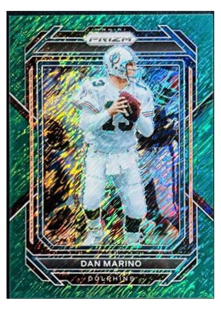 2022 Panini Prizm Base Set Dan Marino Green Shimmer #185 card