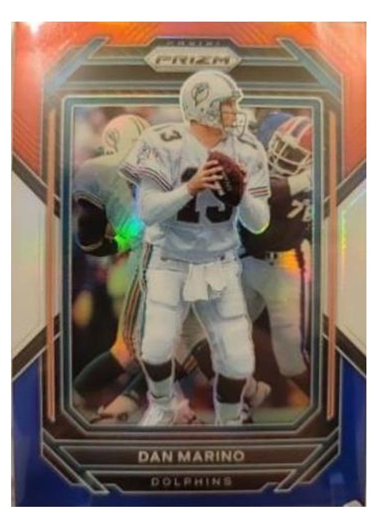 2022 Panini Prizm Base Set Dan Marino Red White Blue #185 card