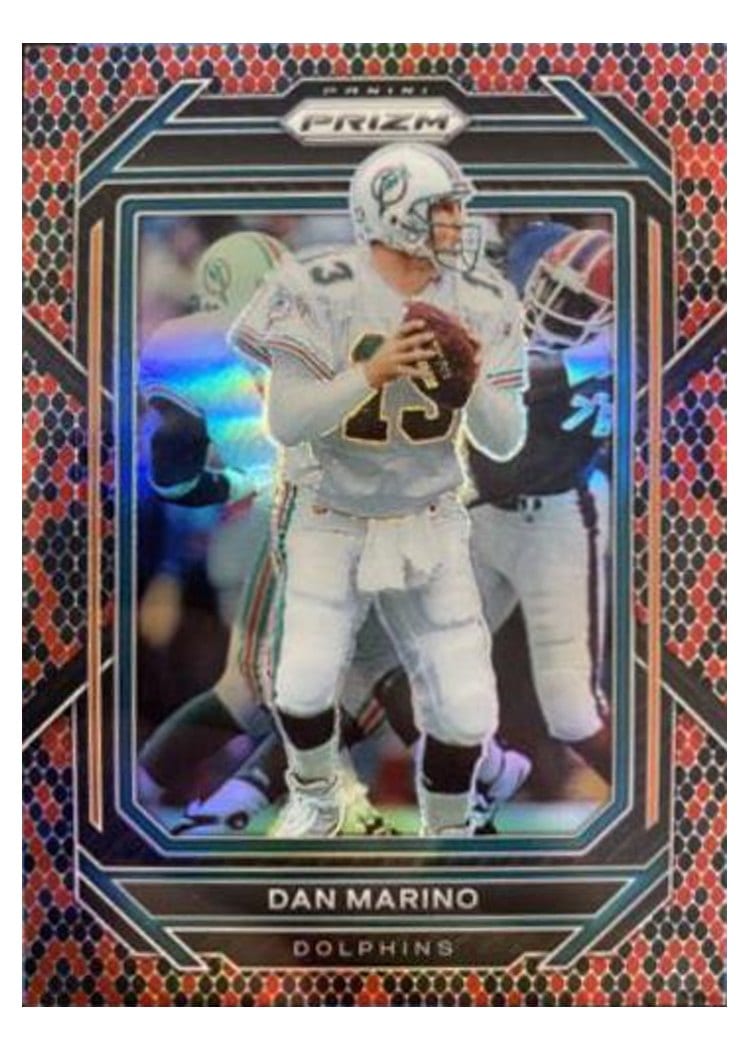 2022 Panini Prizm Base Set Dan Marino Snakeskin #185 card