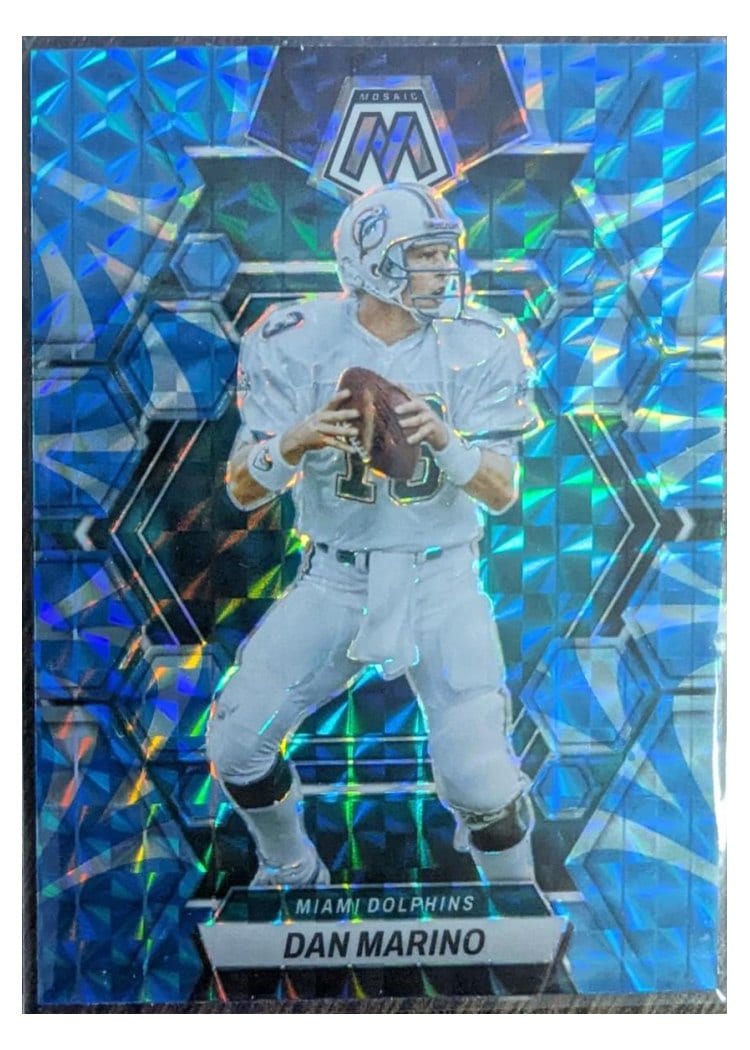 2023 Panini Mosaic Base Set Dan Marino Reactive Blue #147 card