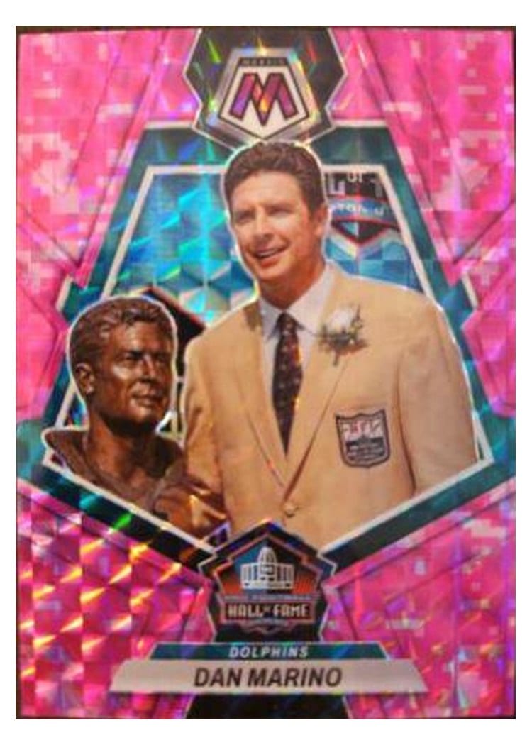 2023 Panini Mosaic Base Set Dan Marino Camo Pink #277 card