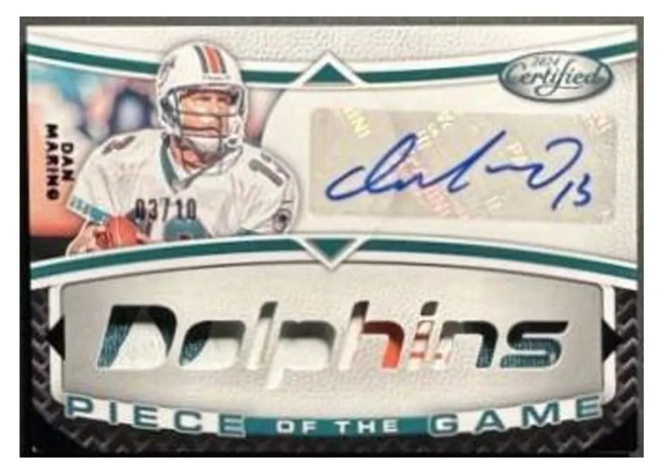 2024 Panini Certified Piece of the Game Signature Dan Marino #POTGS-DM card