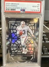 2024 Panini Obsidian Black Stained Glass Dan Marino #8 card