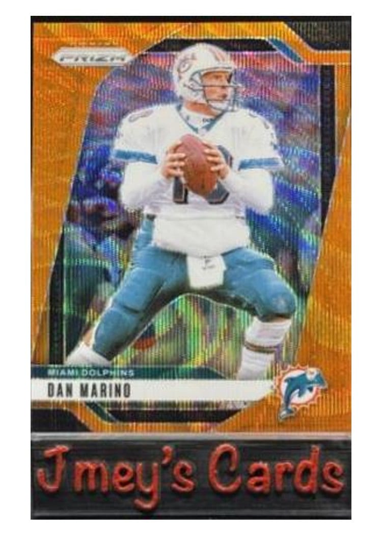 2024 Panini Prizm Base Set Dan Marino Orange Wave #182 card