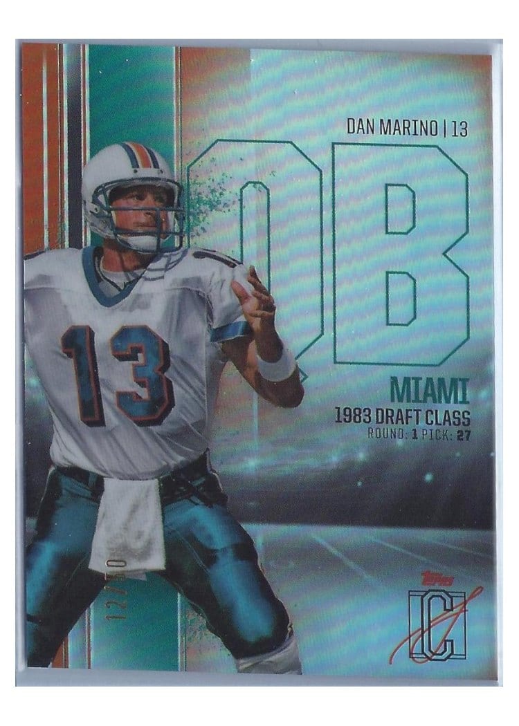 2024 Topps Signature Class Base Chrome Variation Dan Marino #BCV-28 card