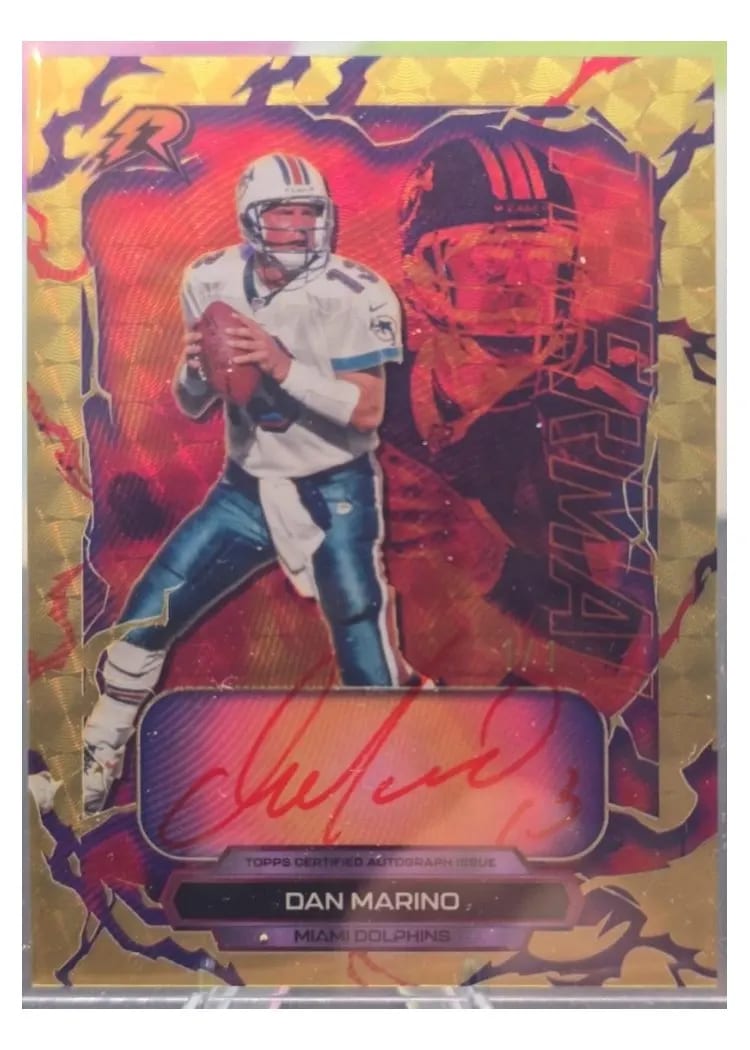 2025 Topps Resurgence Thermal Red Ink Autograph Dan Marino #TRI-DM card