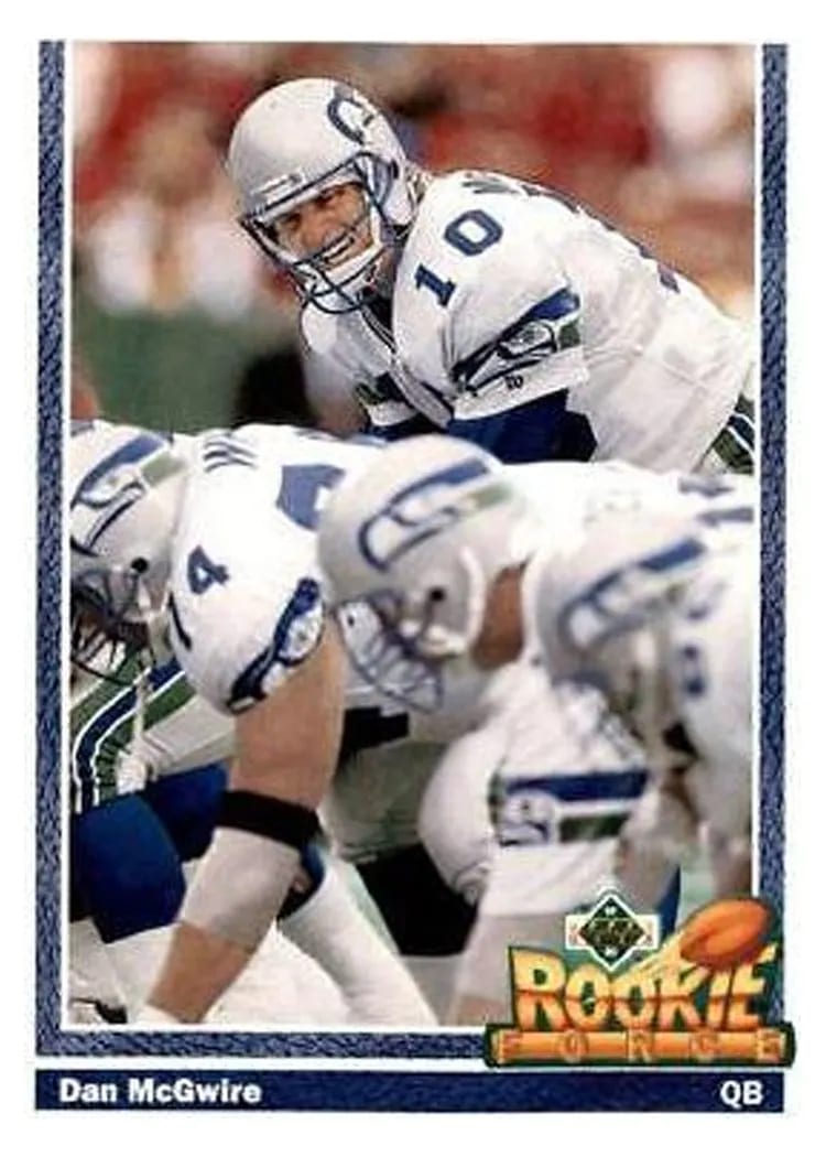 1991 Upper Deck Dan McGwire #626 card