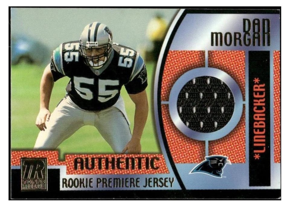 2001 Topps Reserve Jersey Dan Morgan #TRR-DM card