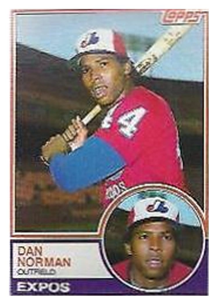 1983 Topps Dan Norman #237 card