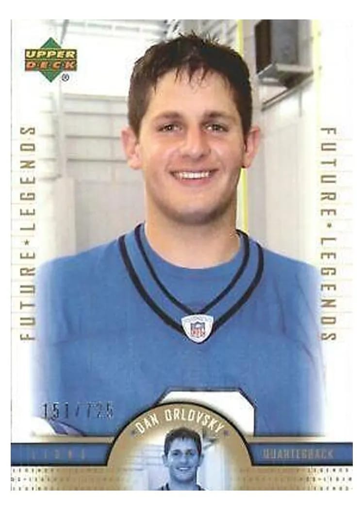 2005 Upper Deck Legends Dan Orlovsky #134 card