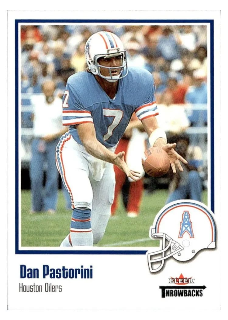 2002 Fleer Throwbacks Dan Pastorini #25 card