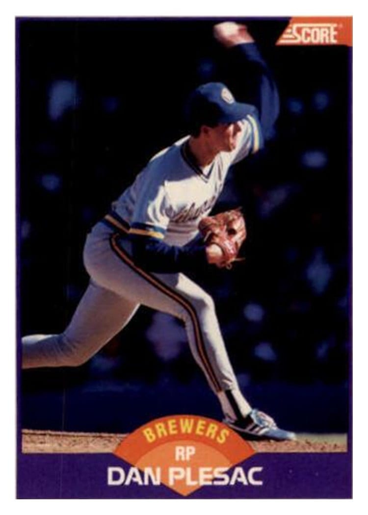 1989 Score Dan Plesac #320 card