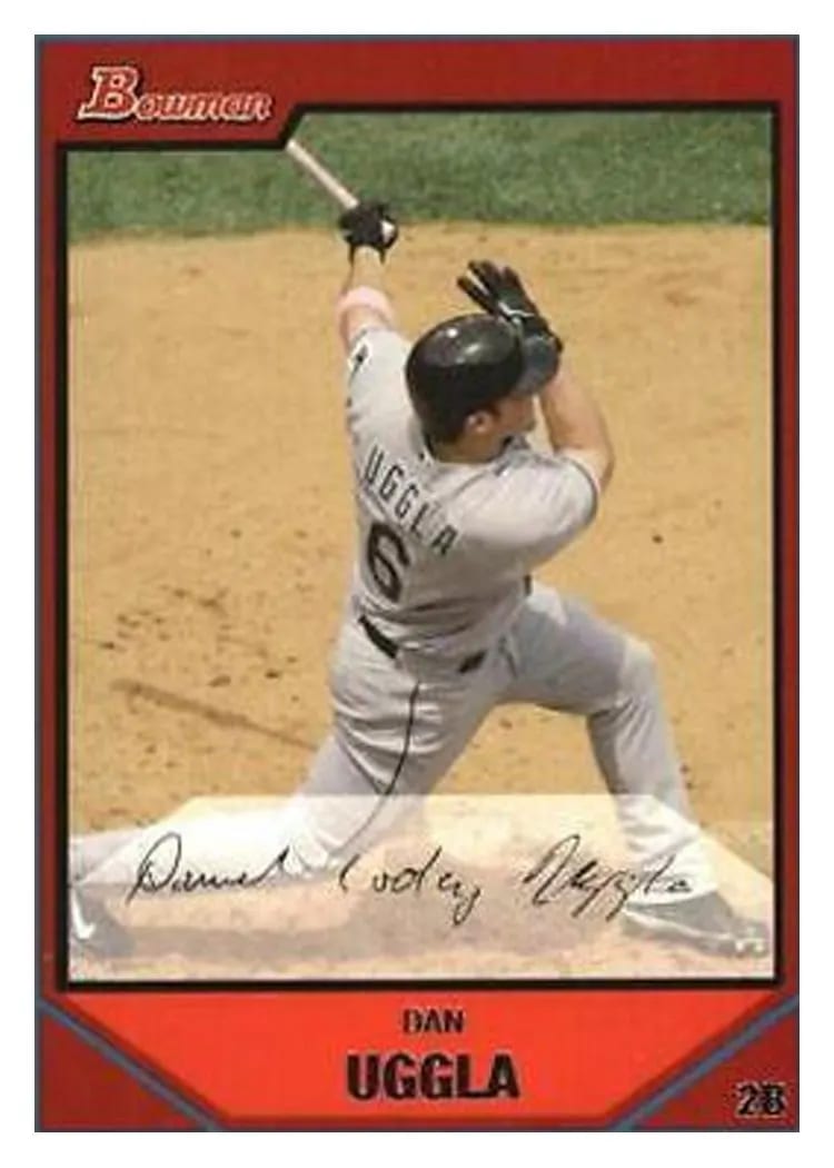 2007 Bowman Dan Uggla #10 card