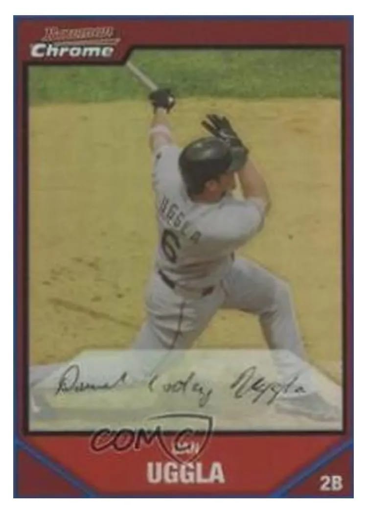 2007 Bowman Chrome Dan Uggla #10 card