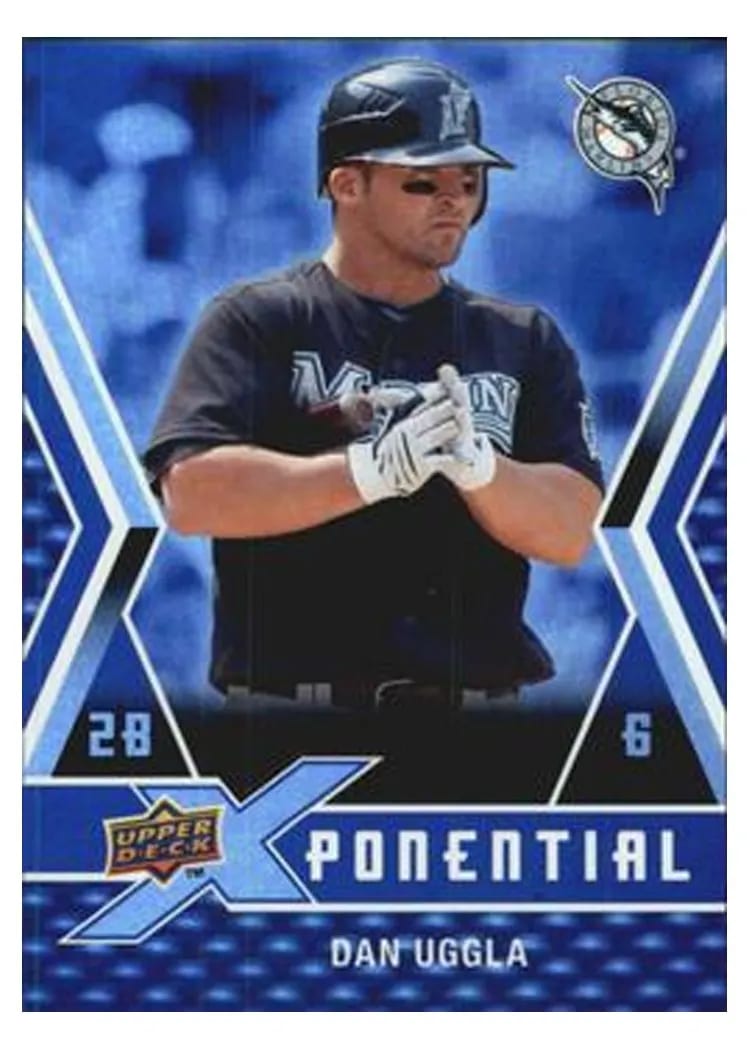 2009 Upper Deck X Xponential Dan Uggla #X-DU card