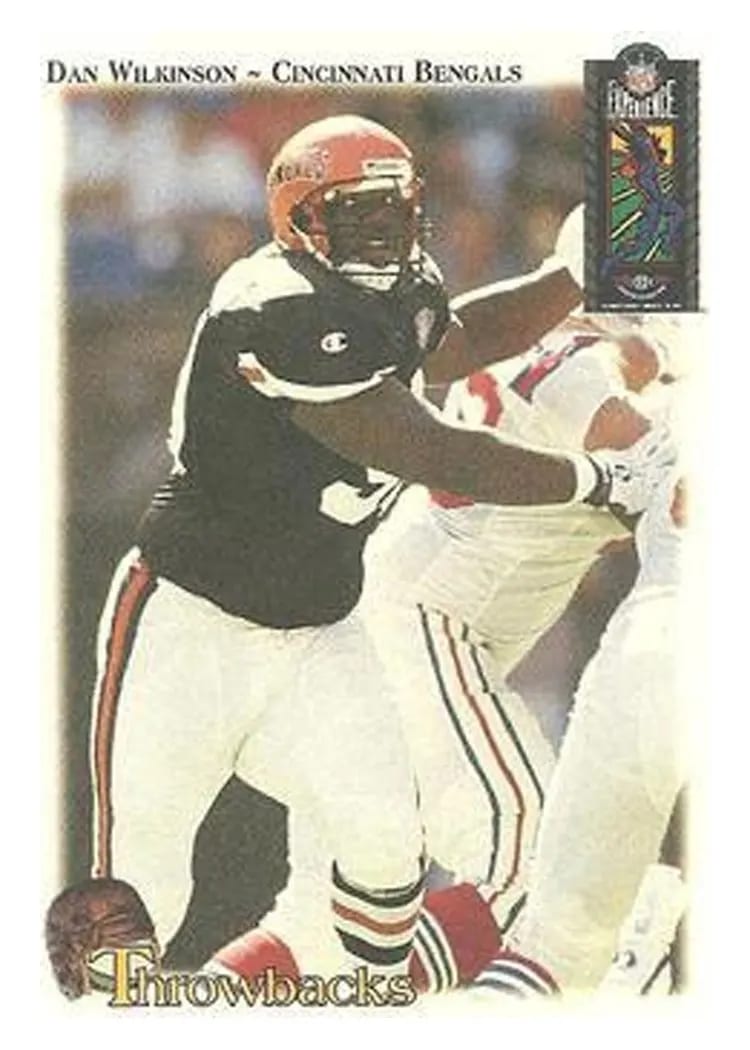 1995 Classic NFL Experience Throwbacks Dan Wilkinson #T5 card