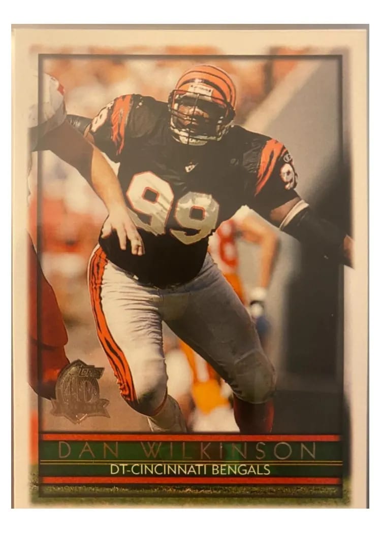 1996 Topps Dan Wilkinson #77 card