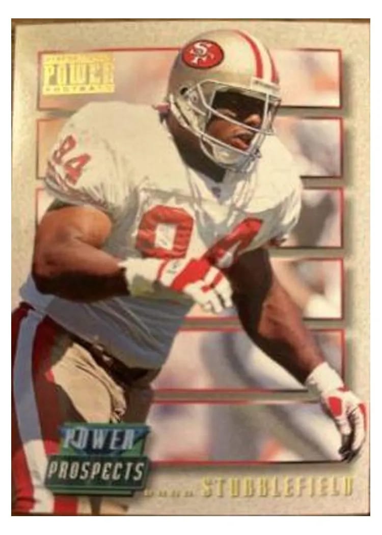 1993 Pro Set Power Update Prospects Dana Stubblefield #PP44 card