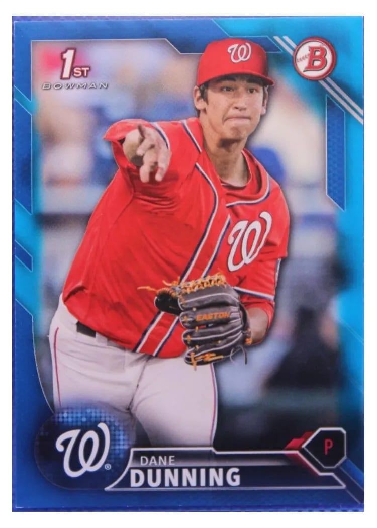 2016 Bowman Draft Dane Dunning #BD-104 card