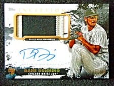 2021 Topps Inception Autograph Patch Cards Dane Dunning #APC-DD card