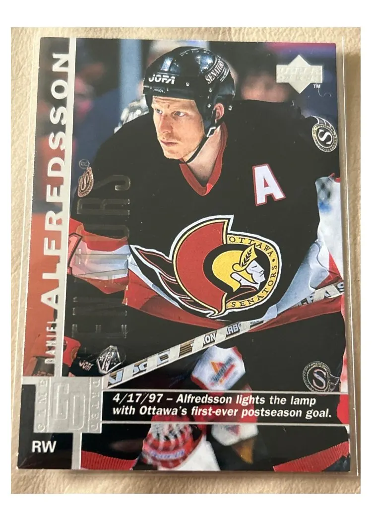 1997 Upper Deck Daniel Alfredsson #112 card