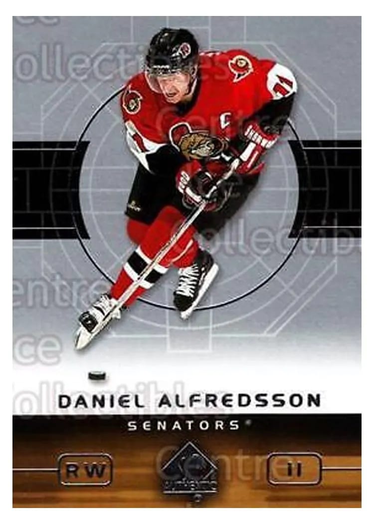 2002 SP Authentic Daniel Alfredsson #62 card