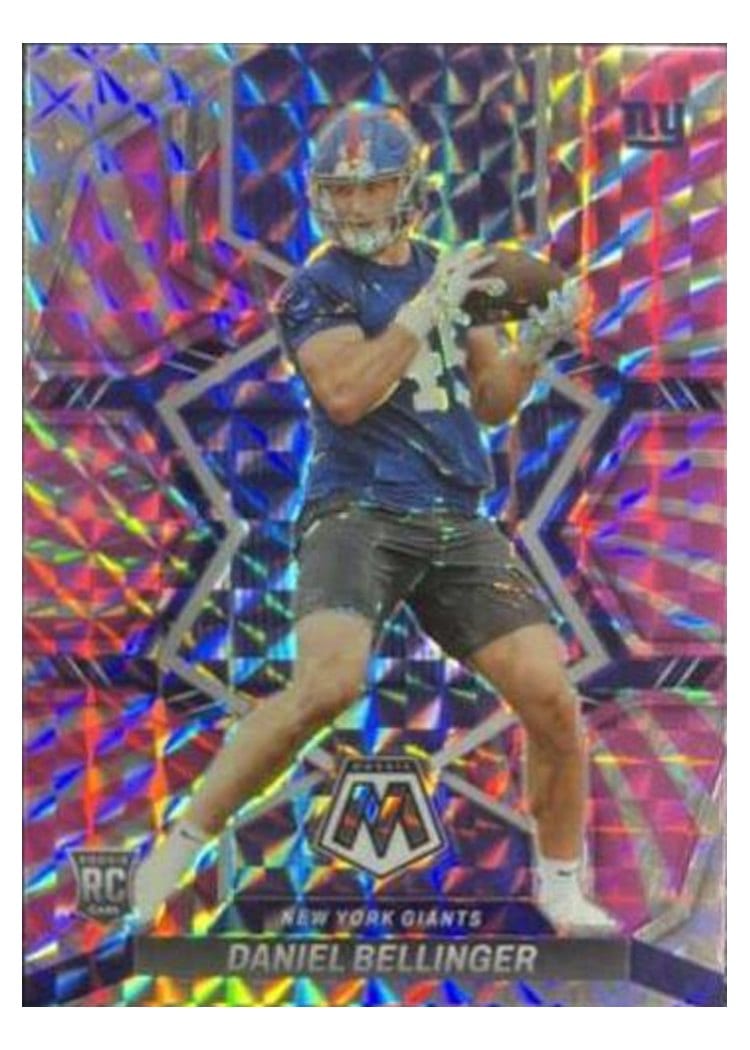 2022 Panini Mosaic Base Set Daniel Bellinger Pink Swirl #362 card