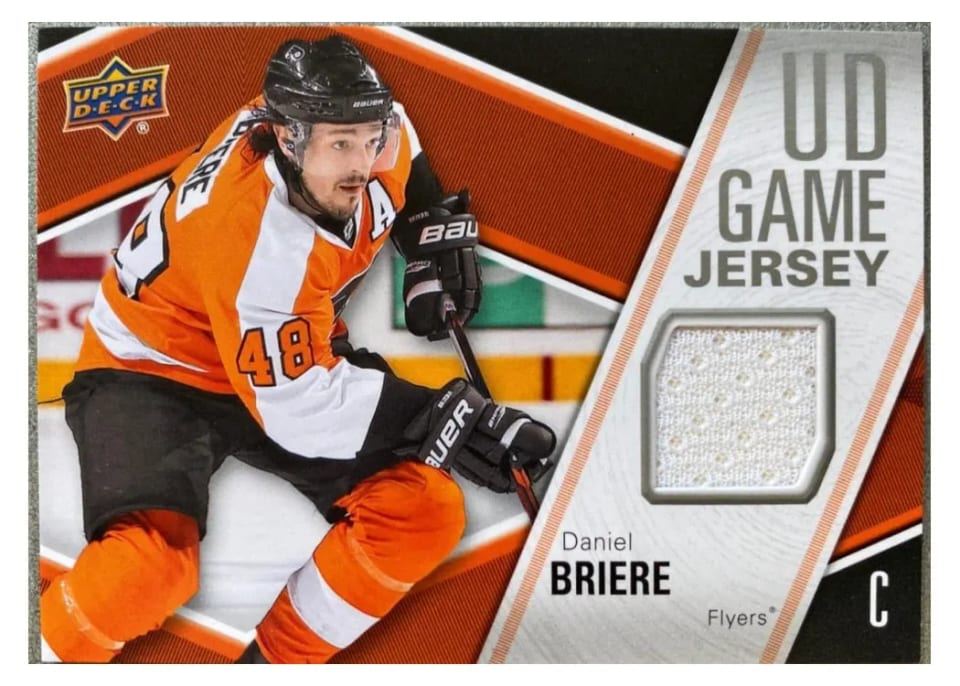 2011 Upper Deck UD Game Jersey Daniel Briere #GJ-DB card