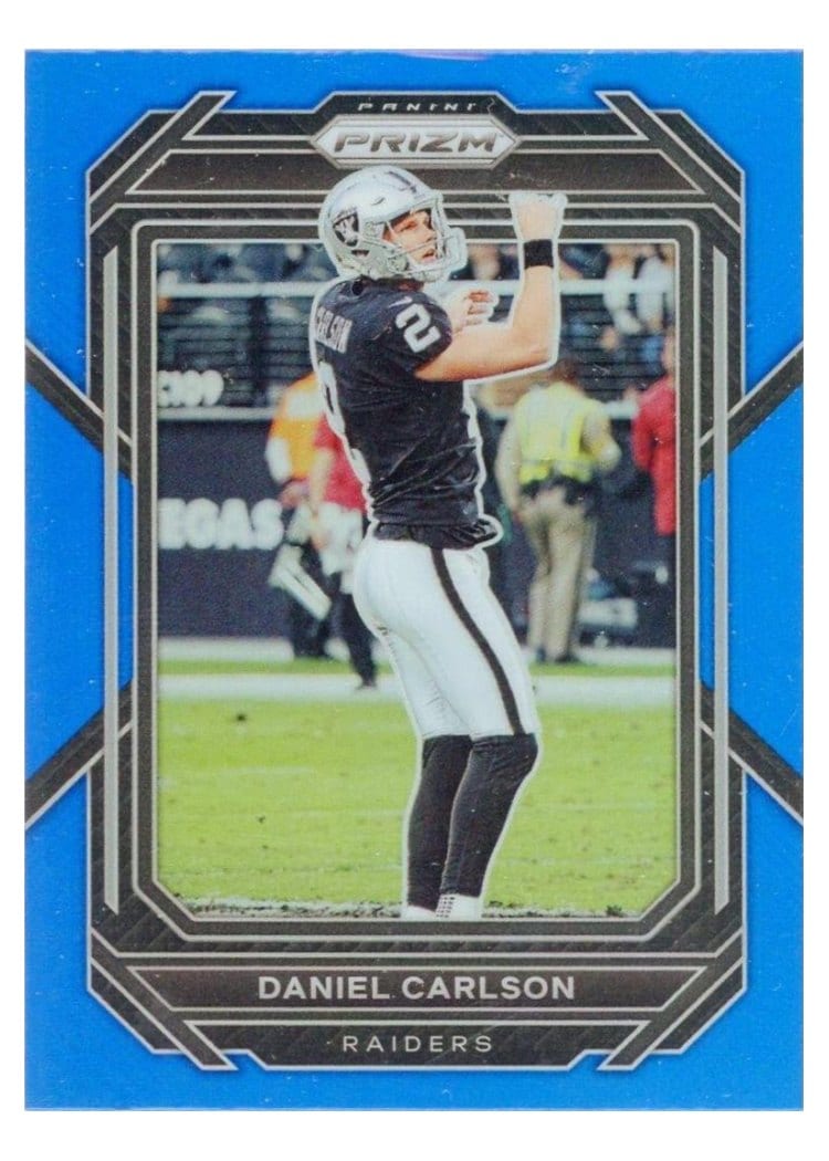 2022 Panini Prizm Base Set Daniel Carlson Blue #175 card