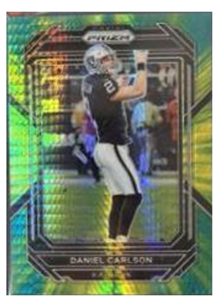 2022 Panini Prizm Base Set Daniel Carlson Hyper #175 card