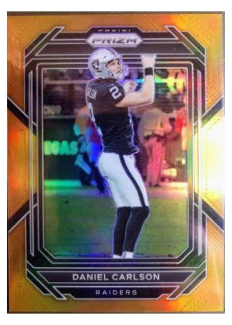 2022 Panini Prizm Base Set Daniel Carlson Orange #175 card